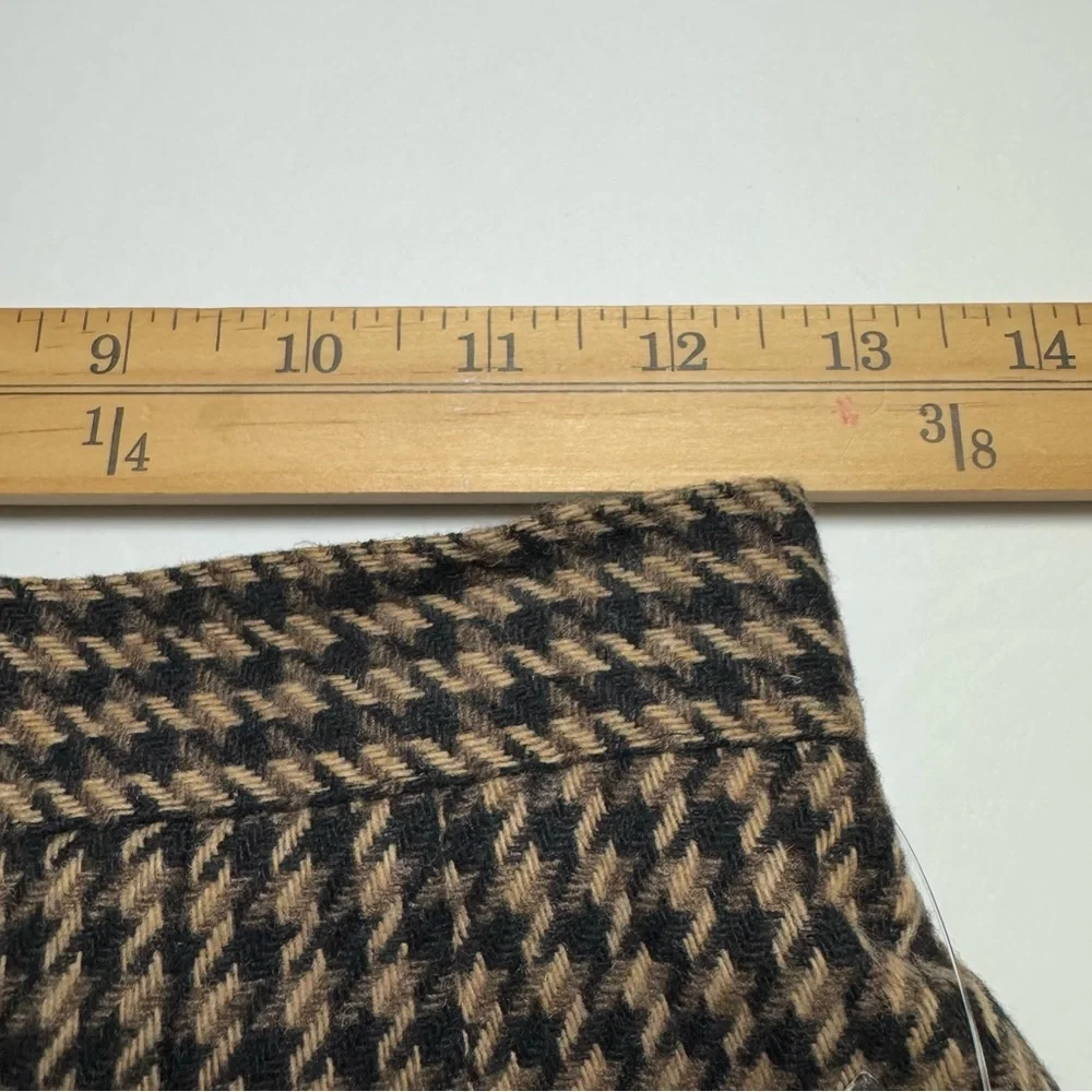 Vintage BRIGGS NY Fully Lined Wool Blend Brown Pencil Skirt Size: 8P Made In USA - Picture 8 of 12